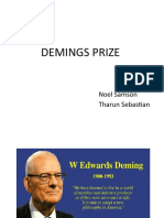 Demings Prize: Noel Samson Tharun Sebastian