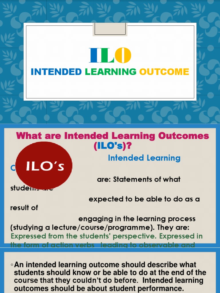 Crafting Effective Learning Outcomes | PDF | Career & Growth | Art