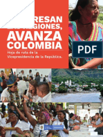 Progresa en las regiones, avanza Colombia - Hoja de ruta de la Vicepresidencia de la República
