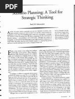 Schoemaker - Scenario planning