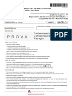 Concurso Público para provimento de cargos de Analista Superior IV Engenheiro de Infraestrutura Aeronáutica