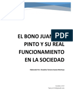 El Bono Juancito Pinto y Su Real Funcionamiento en La Sociedad