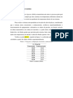 Resultados e Discussões - Trocador de Calor