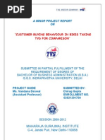 Download Tvs Motors Project by Sahil Arora SN44899305 doc pdf