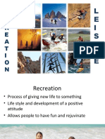 Recreation Leisure