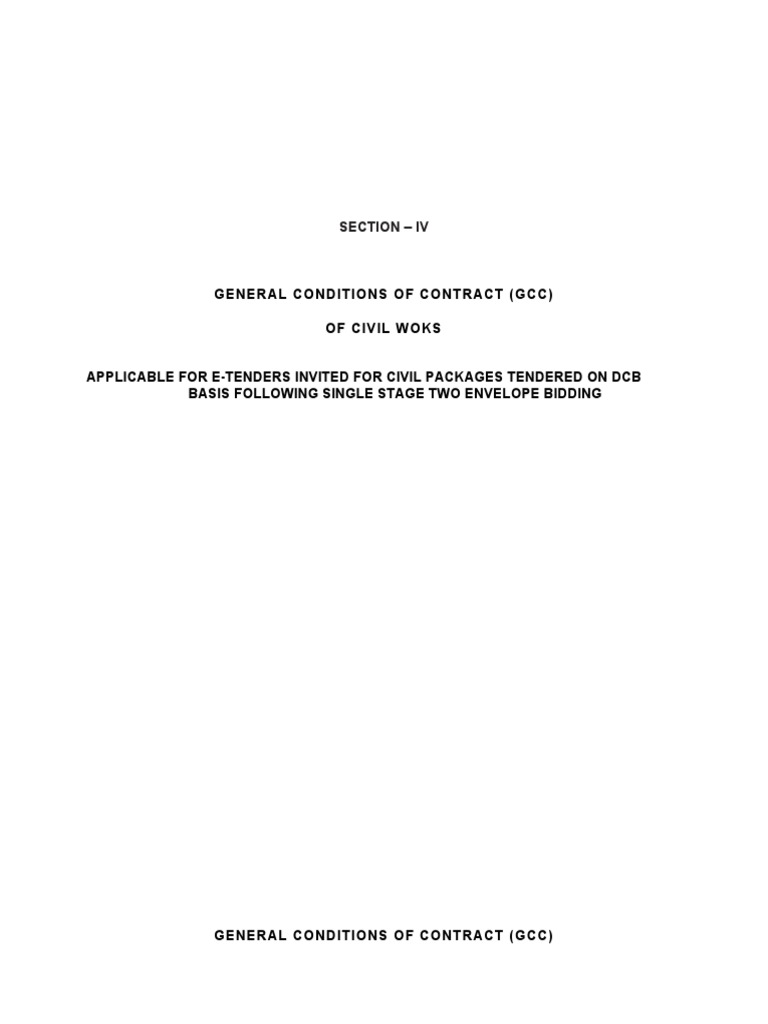 NTPC-GCC (Civil) | PDF | Arbitration | General Contractor