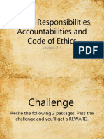 Rights, Responsibilities, Accountabilities and Code of Counsselors