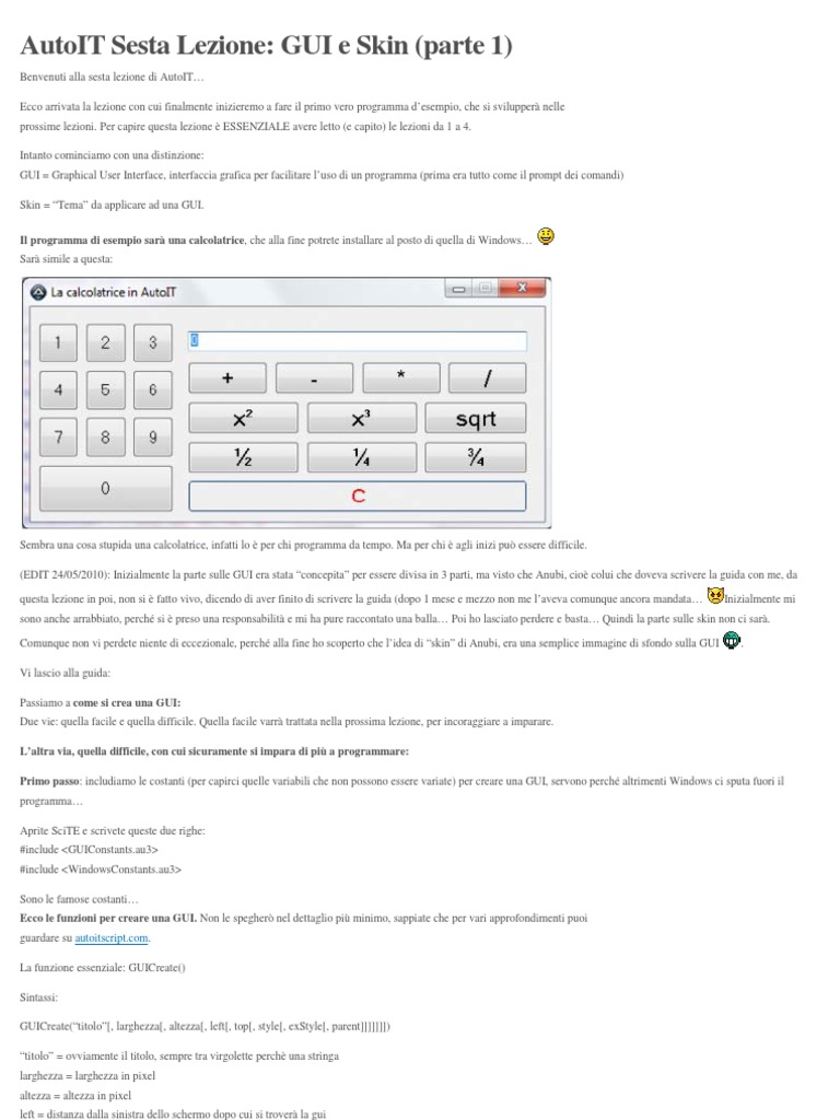 Autoit - Gui | PDF