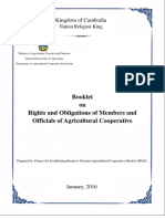 Booklet On Rights & Obligations of Members & Officials of Agricultural Cooperative
