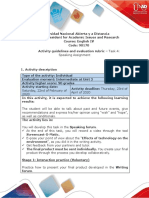 Activity Guide and Evaluation Rubric - Task 4 - Speaking Assignment - Synchronous Meeting PDF