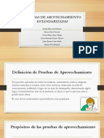 PRUEBAS DE AROVECHAMIENTO ESTANDARIZADAS Presentacion Power Point