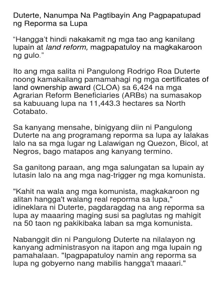Balita | PDF