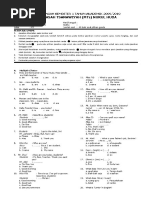 Contoh Soal Hots Bhs Inggris Kelas 9 Unbk