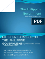 Philippine Government Structures and Checks and Balances