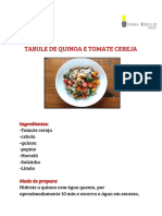 Tabule de Quinoa e Tomate Cereja