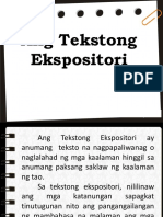 Tekstong Ekspositori