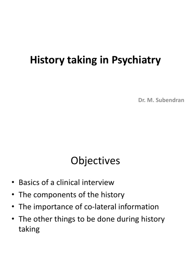 1._History_taking_in__Psychiatry1.pptx Mood Disorders Psychoactive