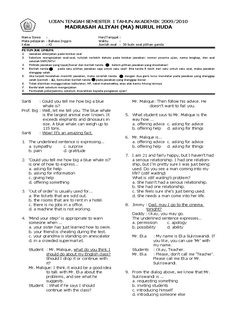 Contoh Bahasa Inggris Explanation - Simak Gambar Berikut