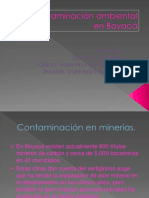 Contaminación ambiental en Boyacá