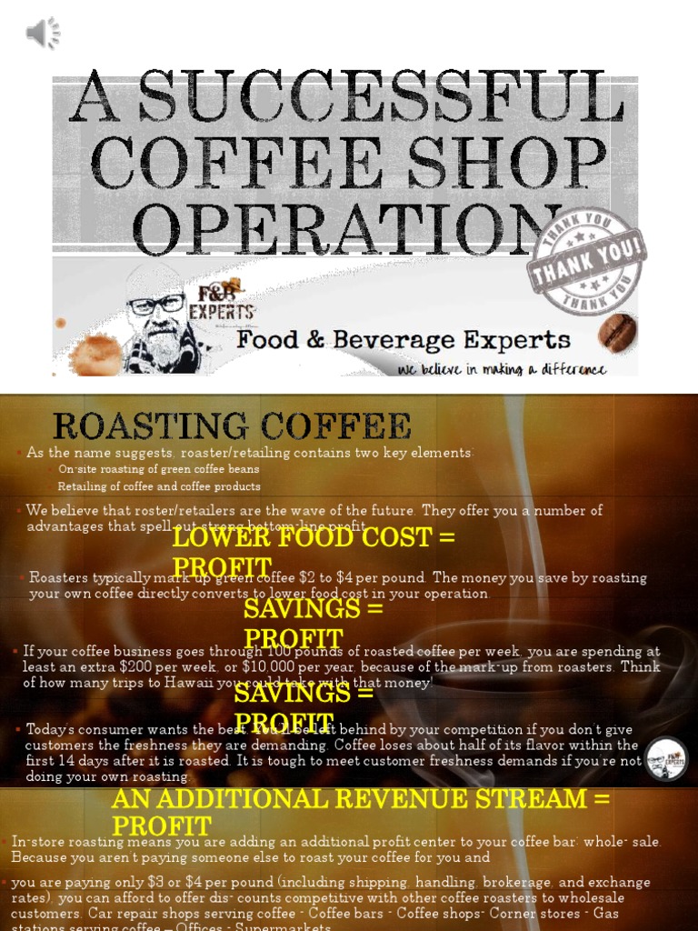 Asuccessfulcoffeeshopoperation 161216071317 PDF | PDF | Milkshake | Tea