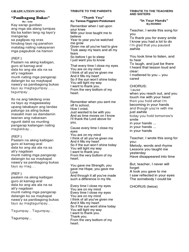 Graduation Song
