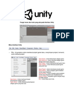 Fungsi Menu Dan Tools Yang Ada Pada Interface Unity