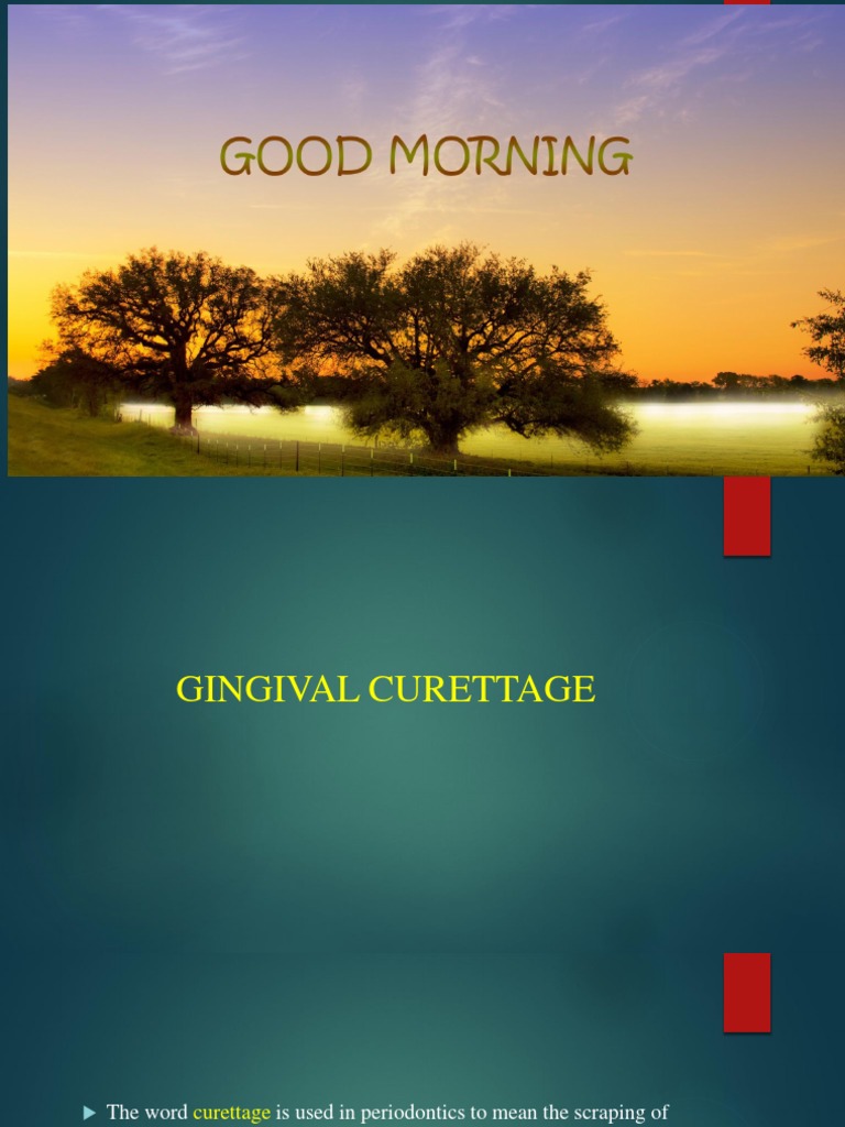 Gingival Curettage PDF Periodontology Mouth