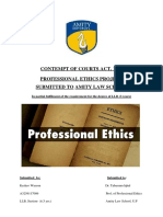 Professional Ethics Project