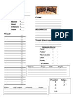 2 Page Character Sheet PDF