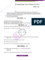CBSE Class 9 Maths Sample Paper SA2 Set 1