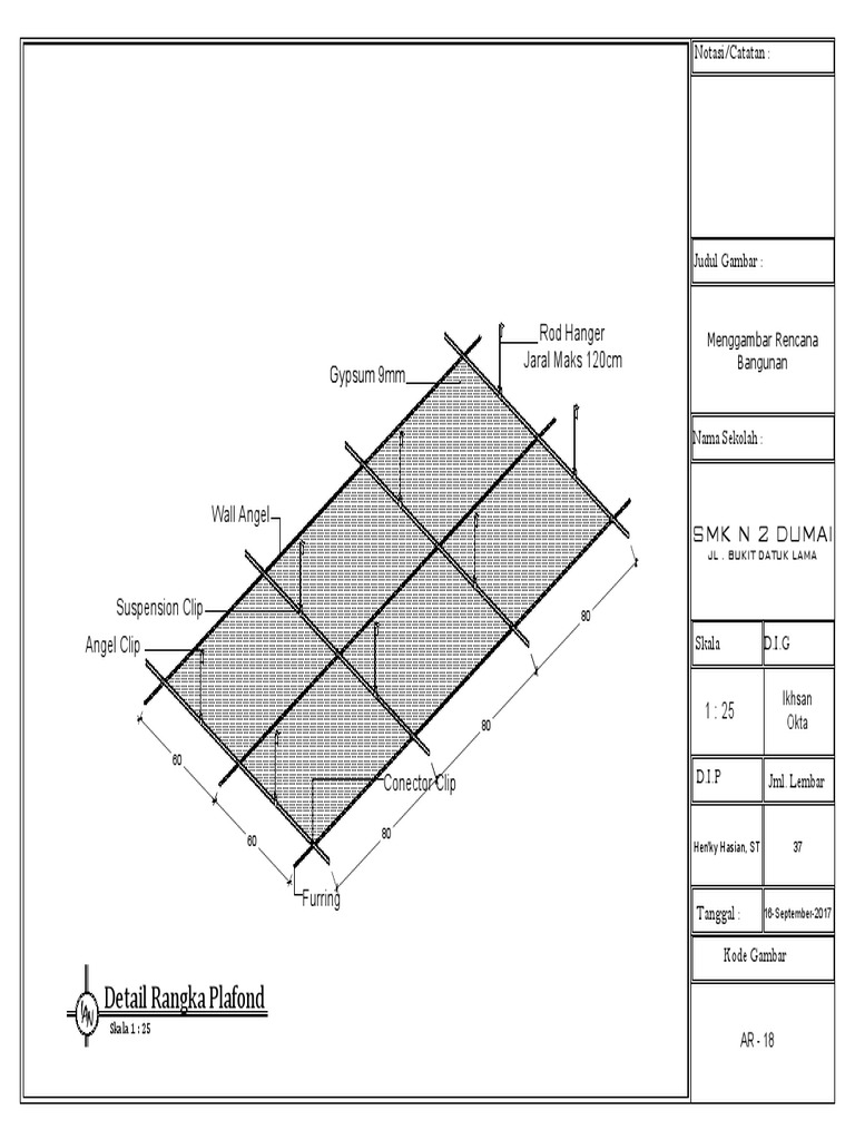 DETAIL RANGKA PLAFOND | PDF