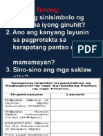 Organisasyon Na Nagtataguyod NG Karapatang Pantao