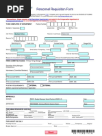 Personnel Requisition Form