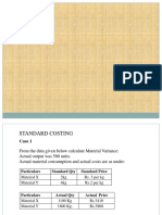 Standard Costing Cases