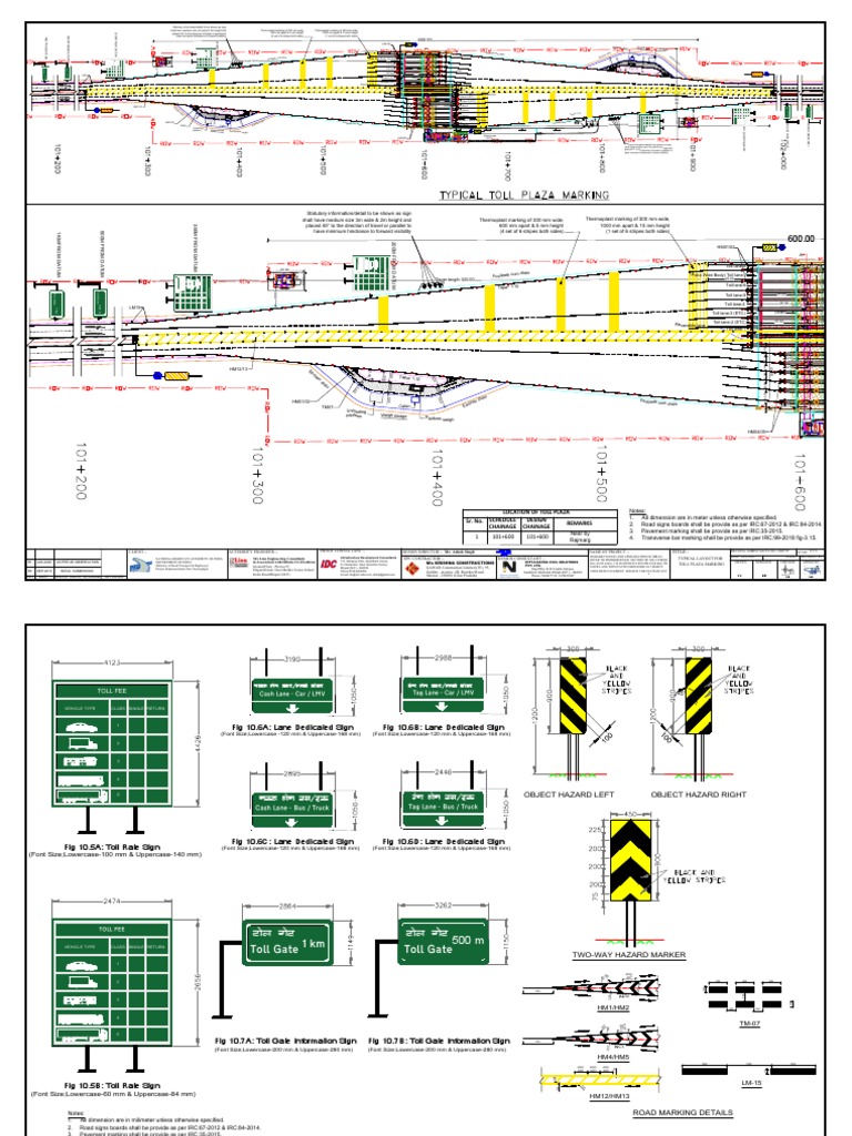 Toll Plaza Design and Layout Standards | PDF | Sanitation | Bathroom