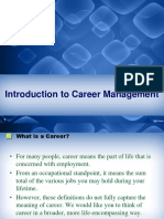 Introduction To Career Management