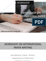 1 Day Workshop On International Paper Writing