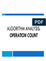 4 Analysis of Algo - Operation Count