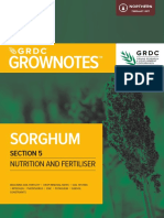 GrowNote Sorghum North 05 Nutrition