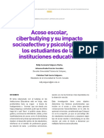 Acoso Escolar, Ciberbullying y Su Impacto Socioafectivo y Psicológico PDF