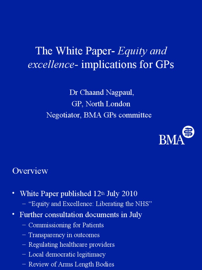 The White Paper-Equity And: Excellence - Implications For Gps | PDF ...