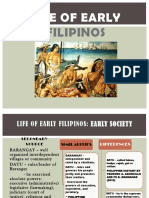 Life of Early Filipinos