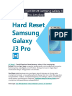 Tutorial Cara Hard Reset Samsung Galaxy PDF