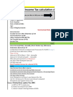 ITR 1 Calculator FY 2020 21 AY 2021 22 For Working