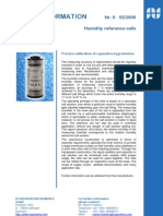 predice calibration of capacitive hygrometers - humidity reference cells