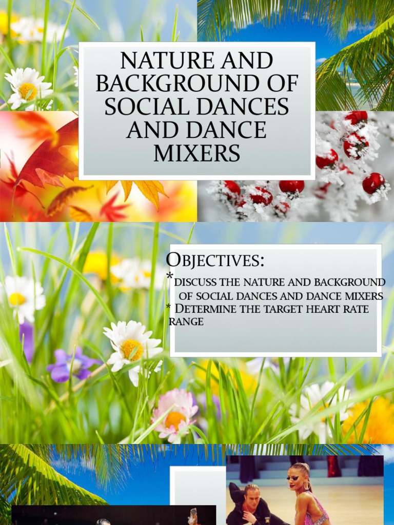 Nature and Background of Social Dances and Dance PDF