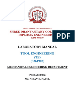 Tool Engg Lab Manual