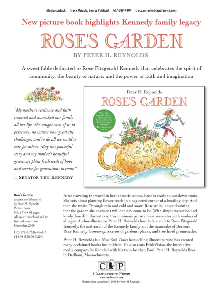 Rose's Garden by Peter H. Reynolds Press Kit | PDF