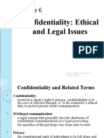 Chapter 6 Confidentiality Ethical and Legal Issues