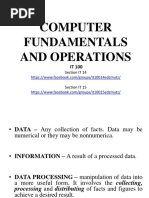 Computer Fundamentals and Operations